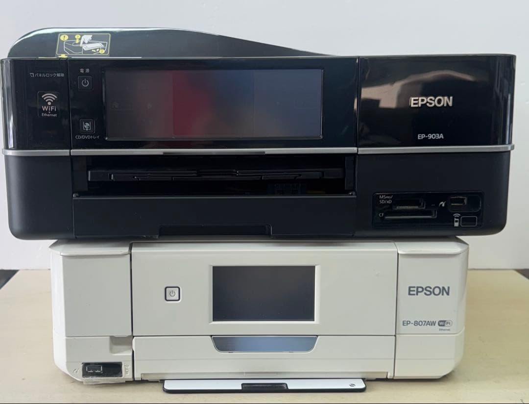 ◎ジャンク◎ エプソン プリンター 2台 (EP-807A+903A) ◎ジャンク◎ エプソン プリンター 2台 (EP-807A+903A) ◎ジャンク