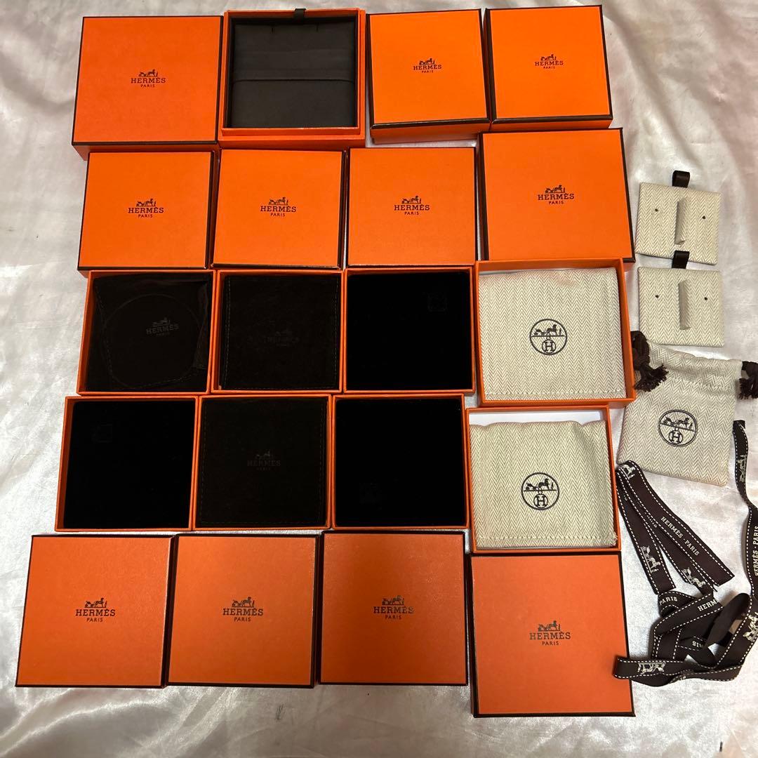 12点HERMES エルメスアクセサリー空箱セット HERMES エルメス 空箱（2つセット） - メルカリ