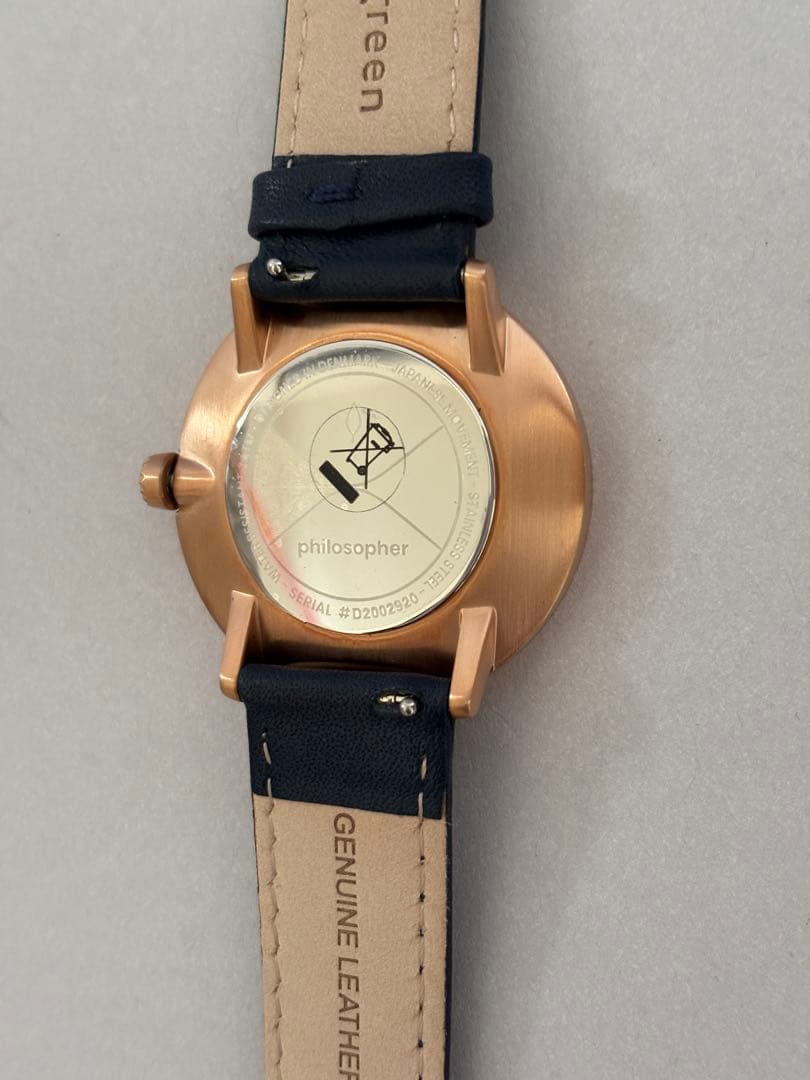 新品未使用]ノードグリーン・フィロソファ36・ローズゴールド・電池