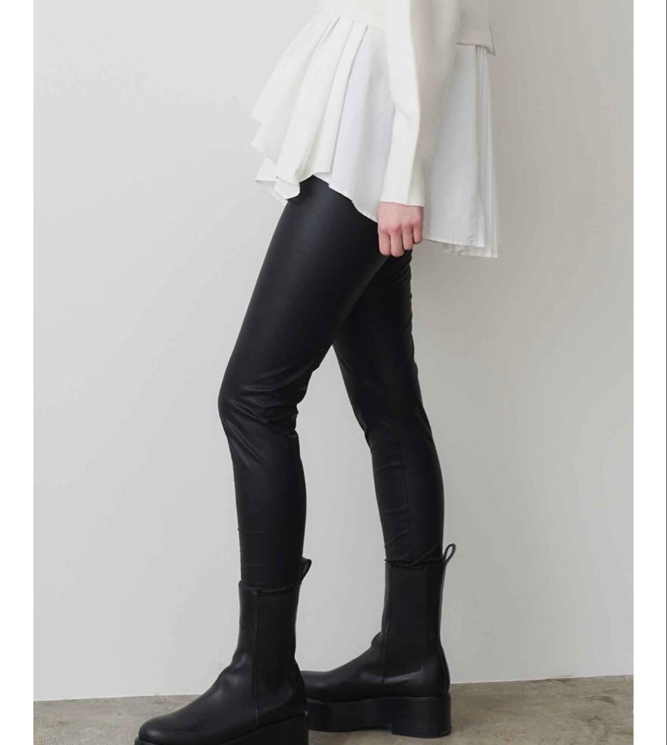 【新品未使用】ELENDEEK FAUX LEATHER LEGGINGS 01 Black Leather Leggings | Tuckernuck