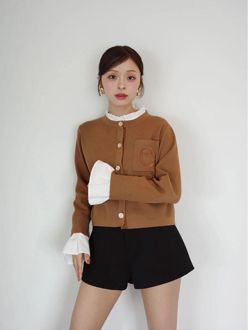 ♡ eimy istoire Attached collar カーディガン ♡ - メルカリ