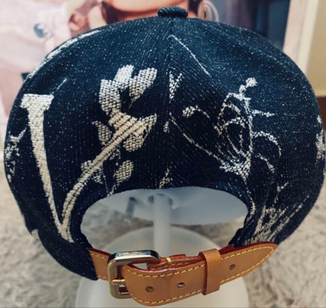 LouisVuitton ルイヴィトン フラワープリント デニム キャップ 帽子