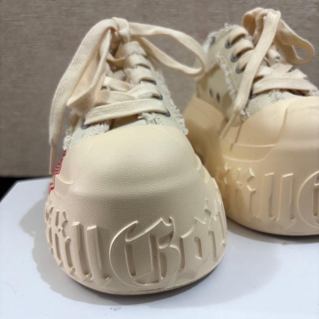 1807 GOTHIC LACE UP 厚底 キャンバス スニーカー 36 - メルカリ