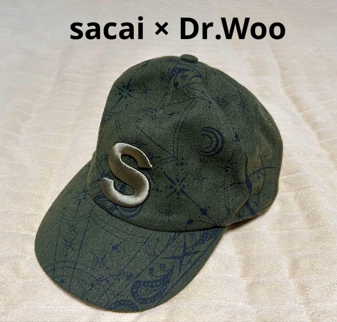 sacai × Dr.Woo wool bandana print cap