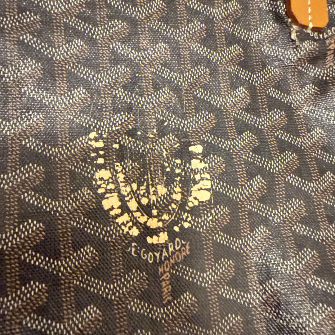 ゴヤール サンルイ GM ダメージ有 ハンドル修理済 黒×茶 - メルカリ