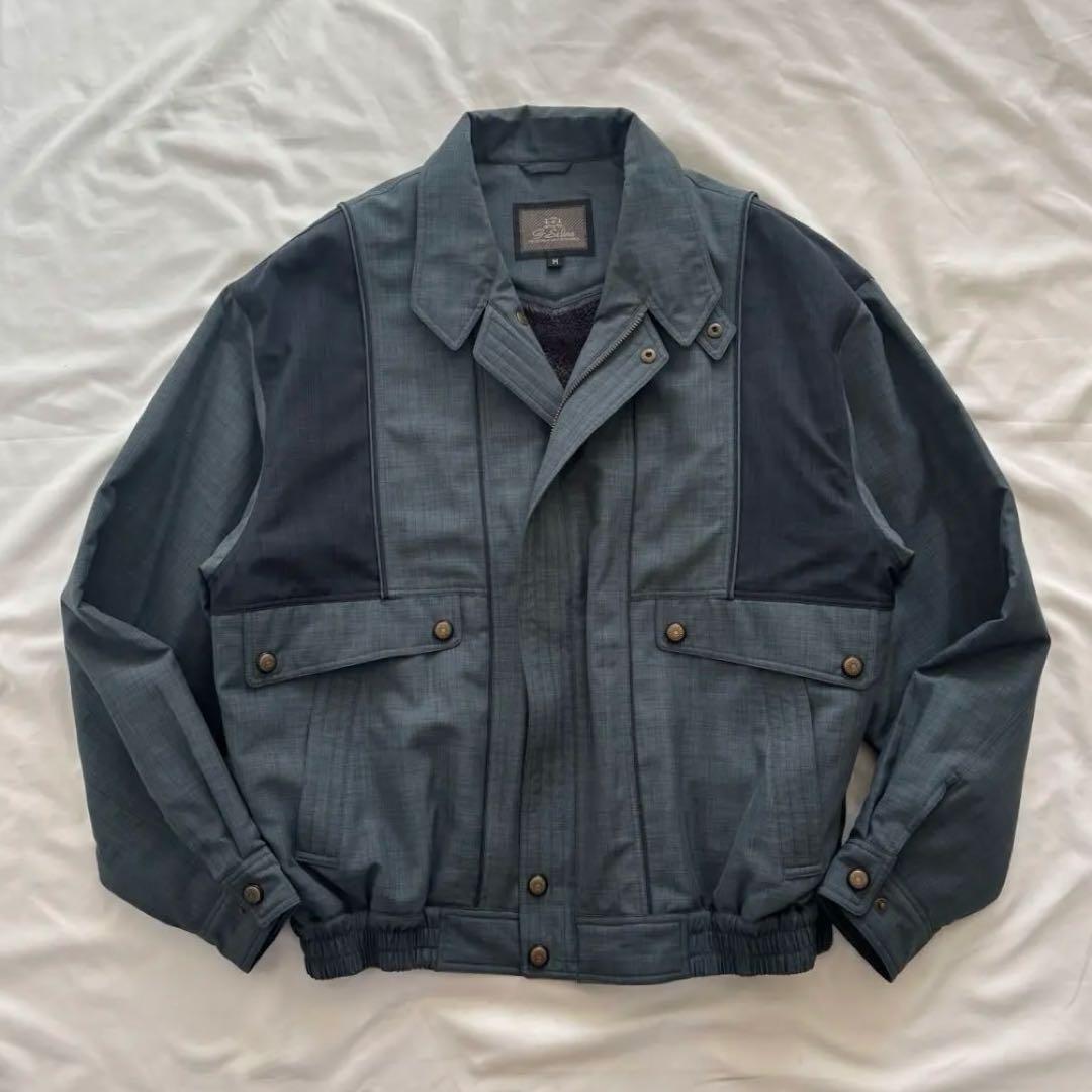 90's vintage中綿ブルゾン グリーン 短丈ワイド アメカジ カジュアル