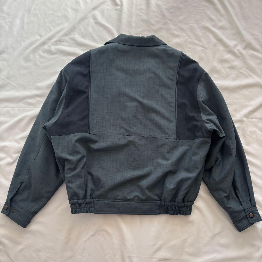 90's vintage中綿ブルゾン グリーン 短丈ワイド アメカジ カジュアル