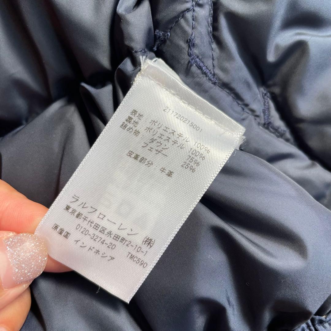 《美品》Polo Ralph Lauren ダウンベスト ネイビー