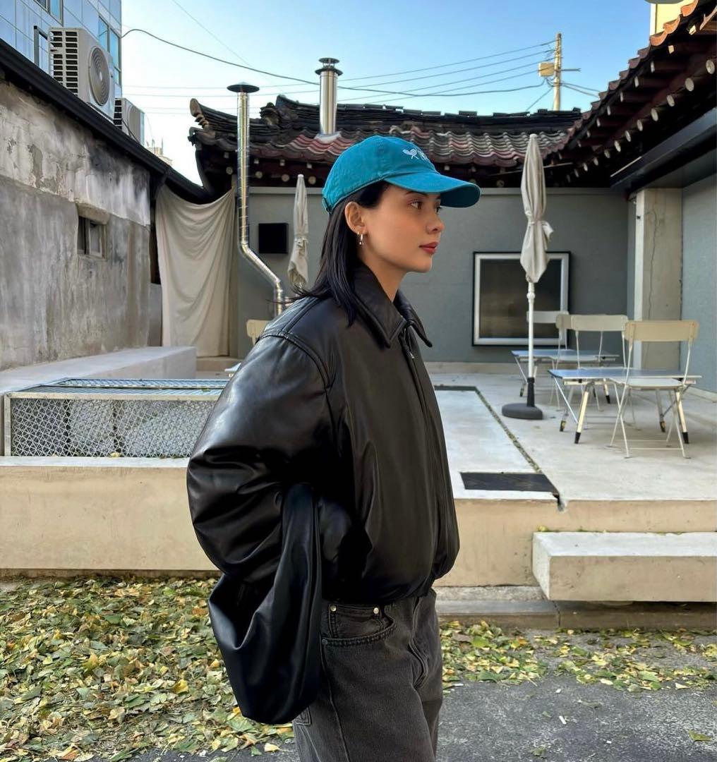 23aw[即完商品]Acne studios レザーボンバージャケット - メルカリ