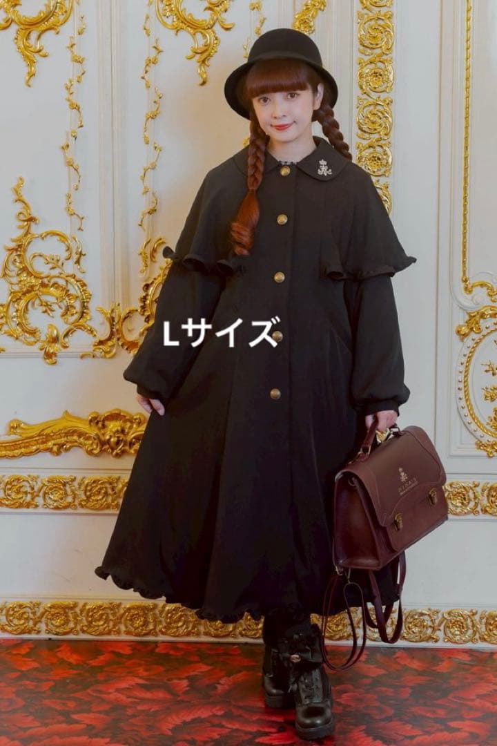 しまむら 青木美沙子ちゃん ニナスコラボ ケープデザインコート L