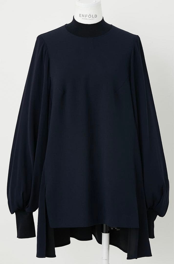 エンフォルド PEダブルクロスベストコンビプルオーバー ダークネイビー