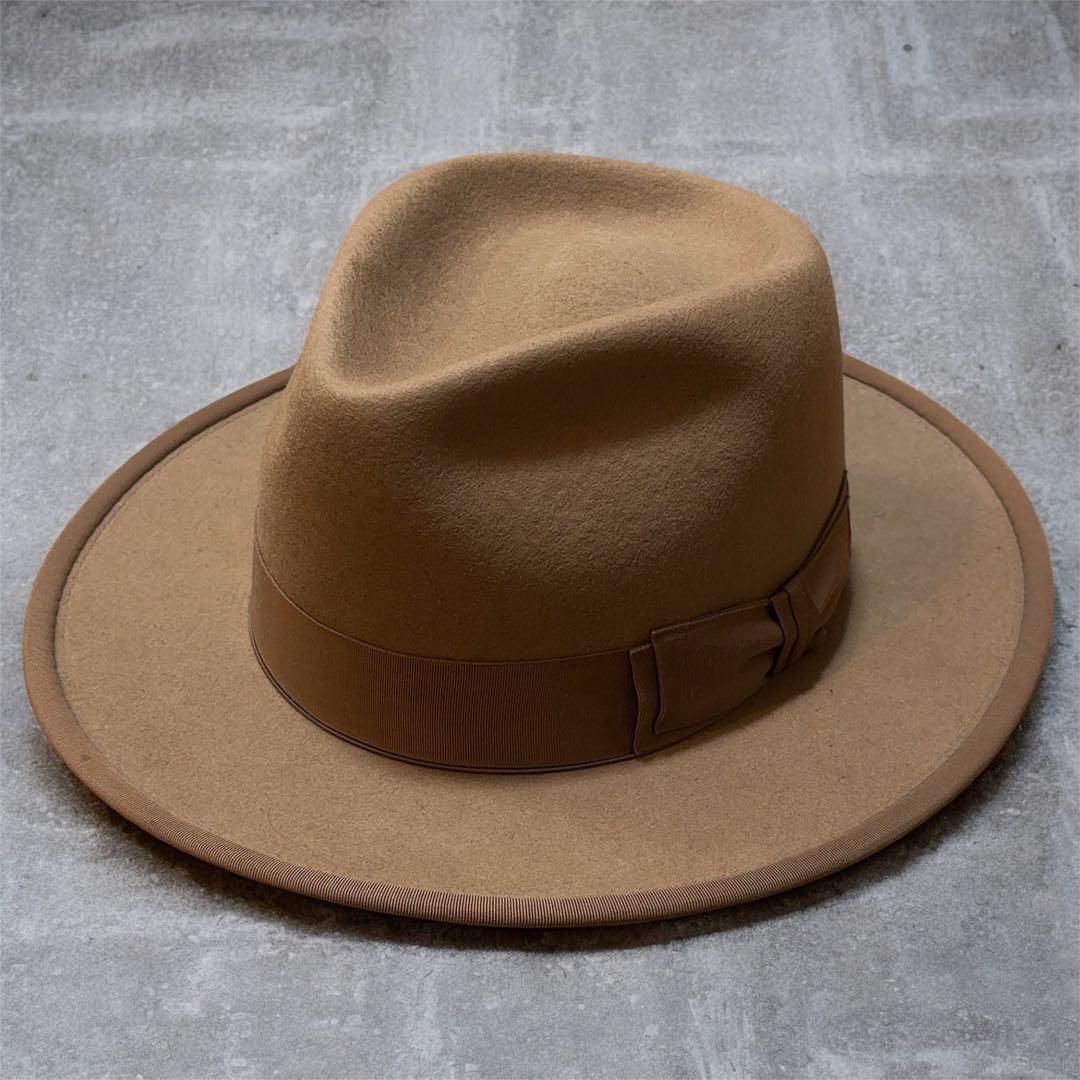 美品】エイチダブリューアンドコー ハット ポイントエイチ ベージュ