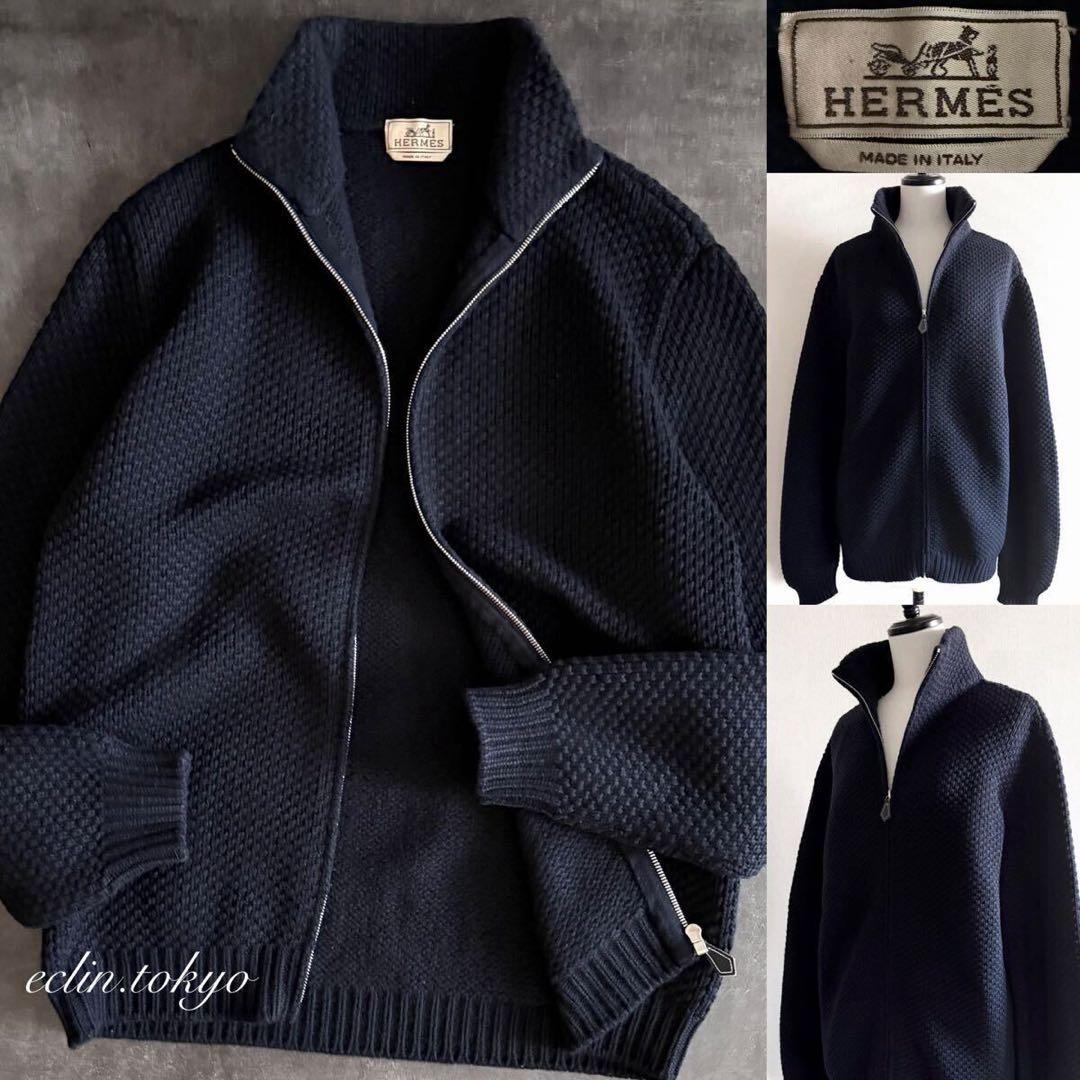 HERMES 《カシミヤ100%》ドライバーズ ニット ジャケット E2273 - メルカリ