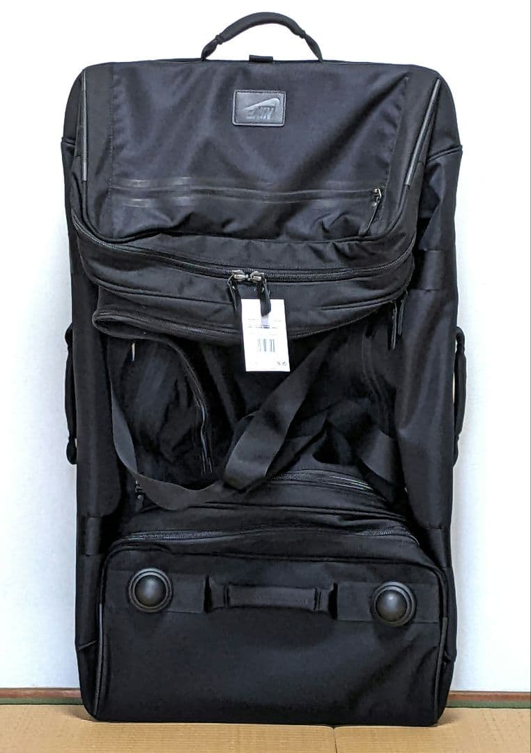 ナイキ　NIKE 大型　トラベルキャリー　スーツケース　150L キャリーケース 希少】ナイキ NIKE 大型 トラベルキャリー スーツケース ブラック