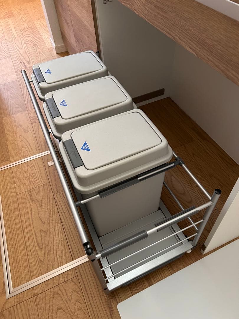 新品 クリナップ ダストワゴン リサイクルゴミワゴン スライド ゴミ箱3