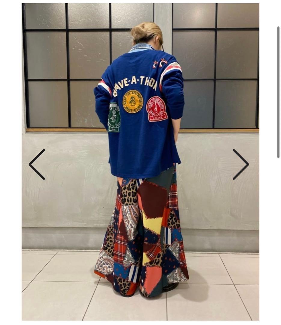 GOTOHOLLYWOOD パッチワークキルトプリントワイドパンツ - メルカリ