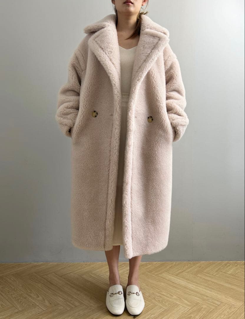 rnyroom テディ　ベアコート　ファーコート　ライトベージュ　XS 2026年最新】rnyroom ベアコートの人気アイテム - メルカリ