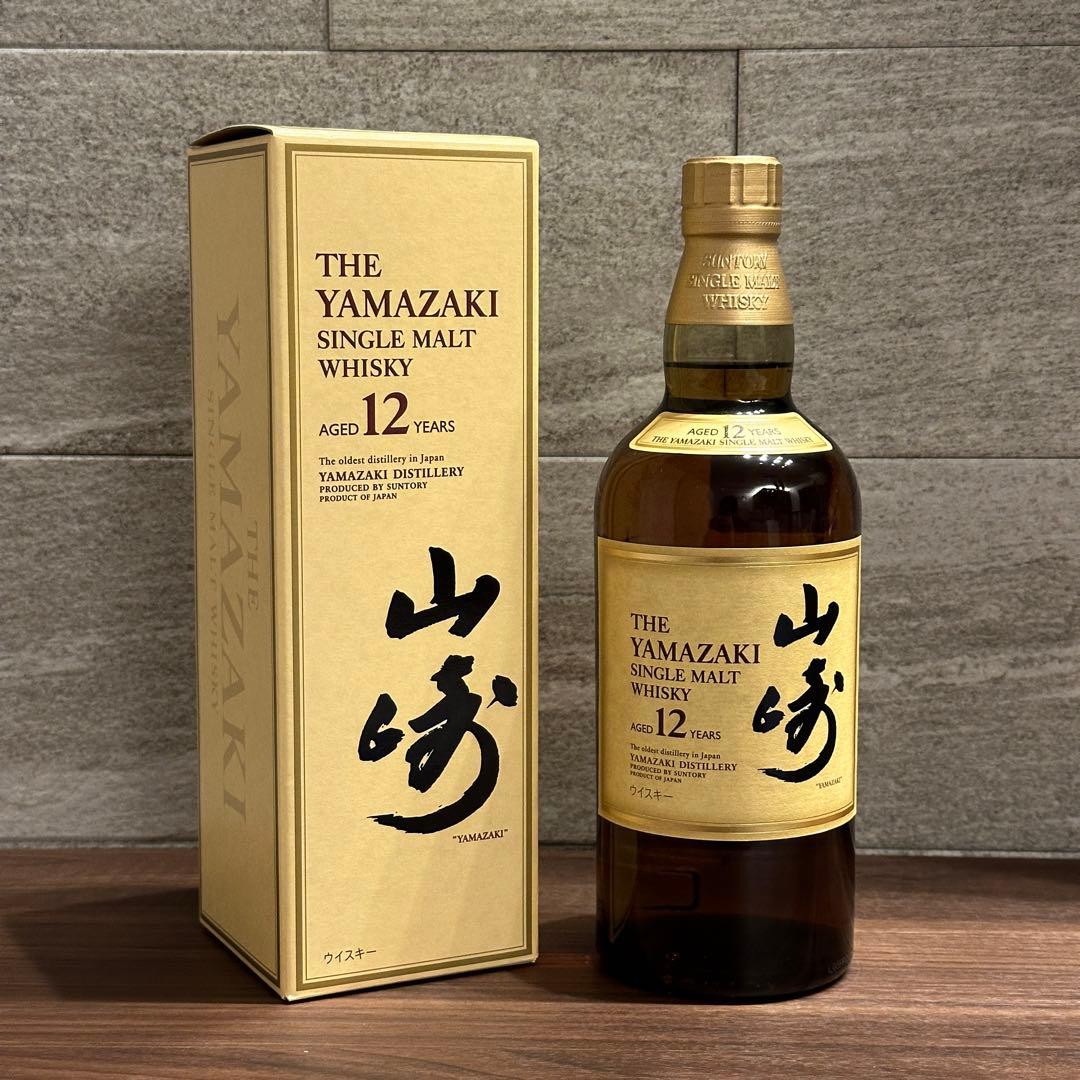 サントリー 山崎 12年 箱付き 旧ラベル ジャパニーズウィスキー - メルカリ
