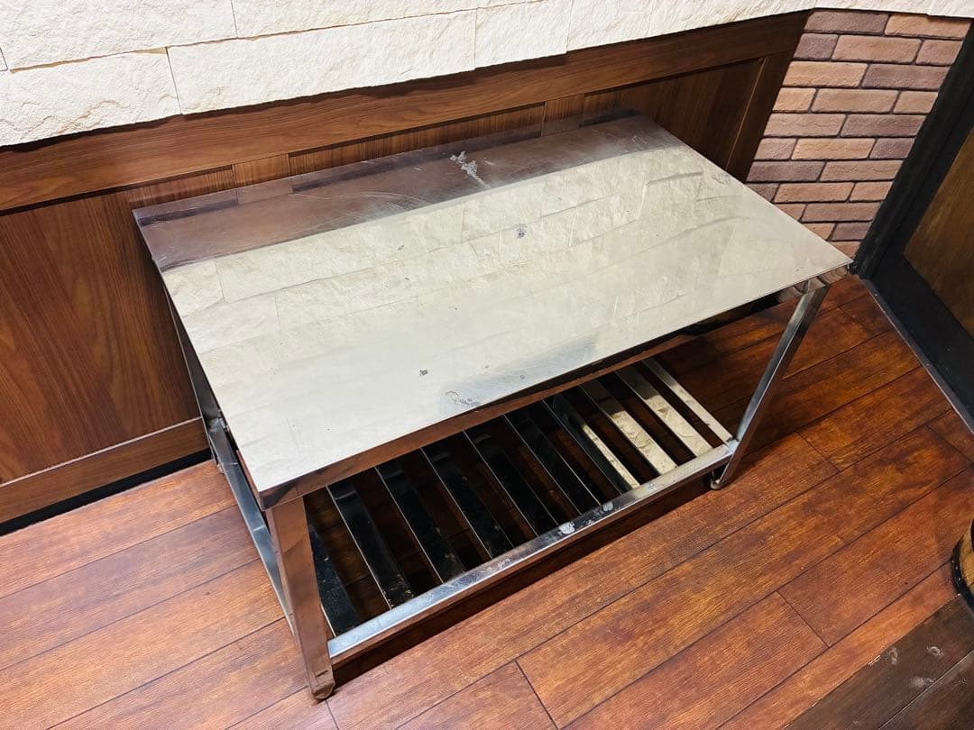 ★ 引取歓迎！業務用ステンレス作業台 100cm幅★ 楽天市場】ステンレス作業台 業務用 調理台 1000×450×800 板厚1.2mm