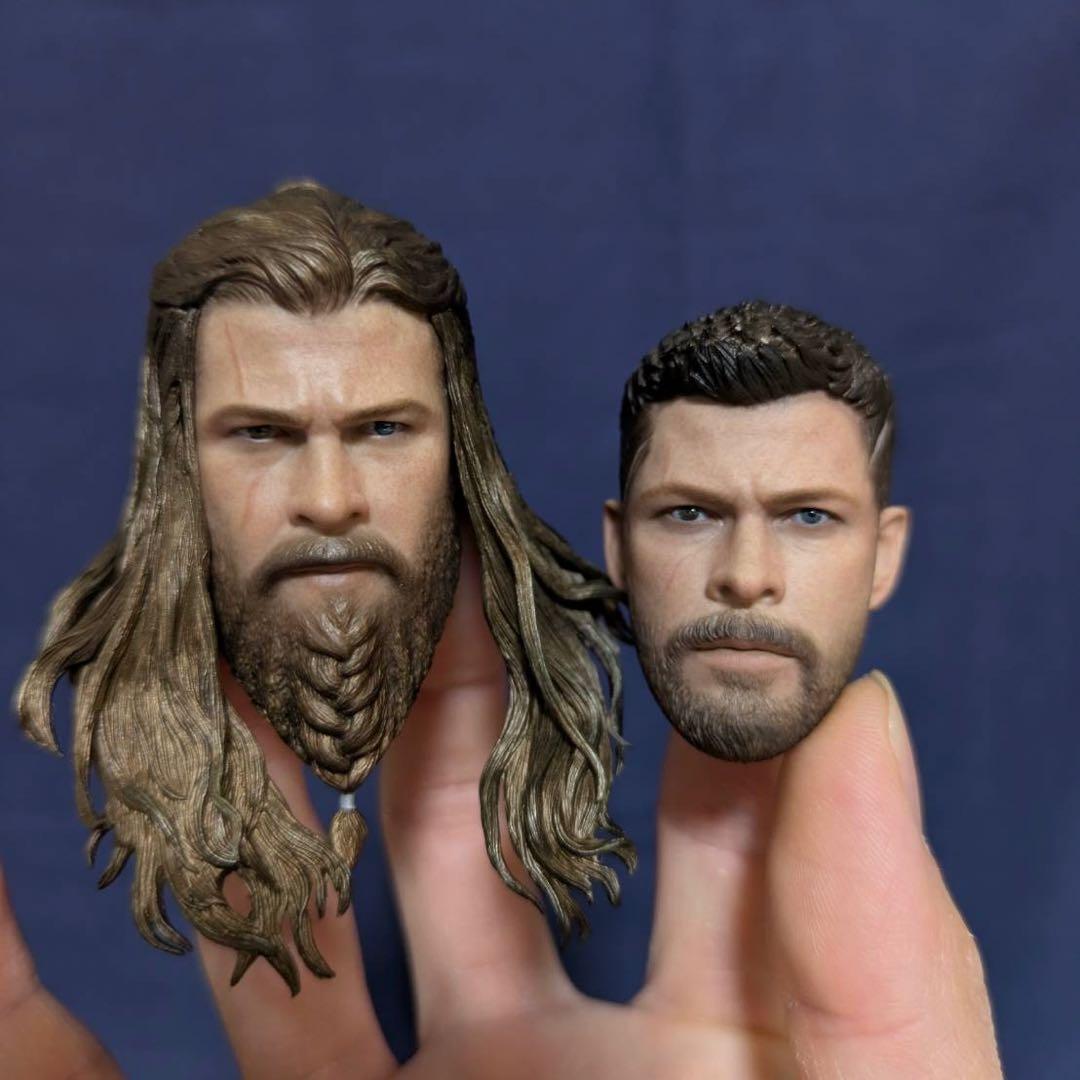 ホットトイズ ソー 1/6ヘッド2種+腕パーツセット 大ヒット公開中『ソー：ラブ＆サンダー』より、最新コスチュームのソー