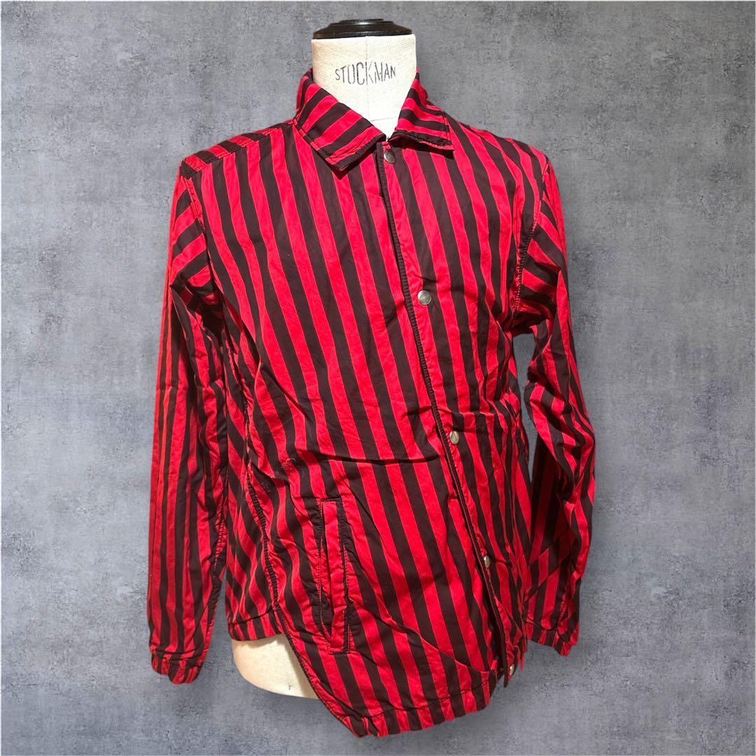 コムデギャルソンシャツ ブルゾン S ねじれ ストライプ フランス製