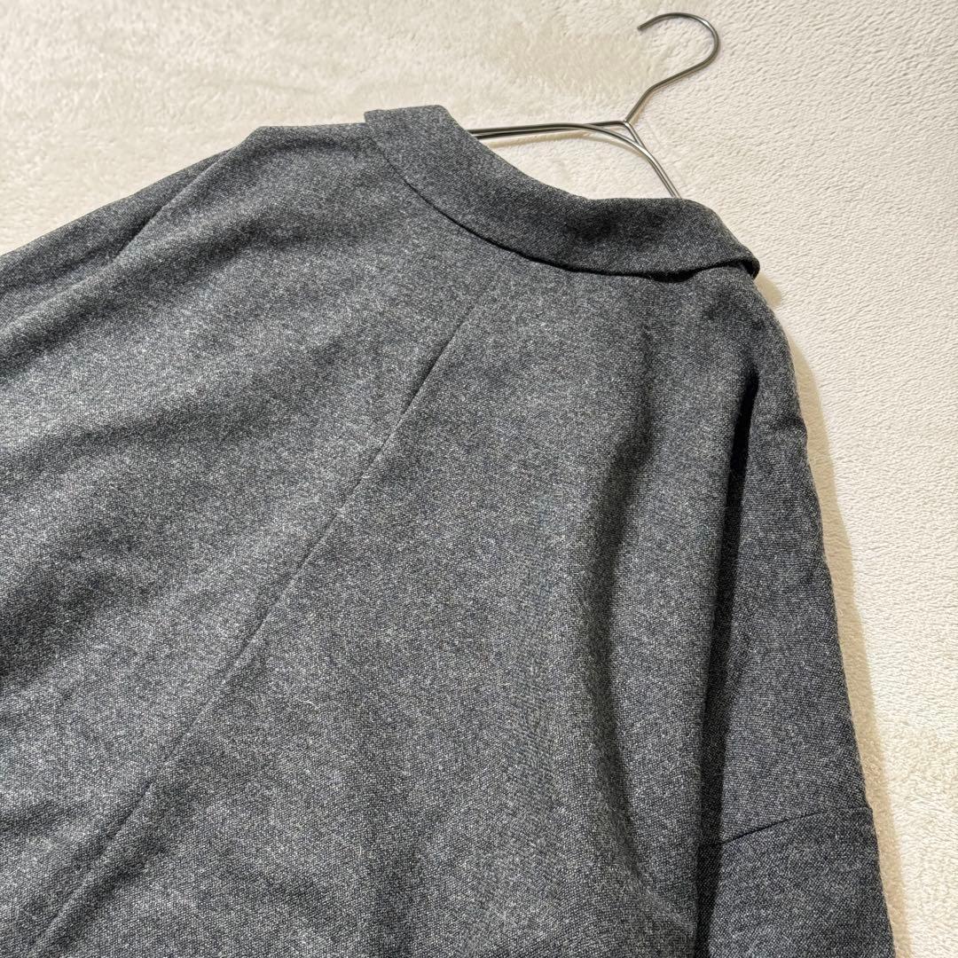 ミズイロインド ウール混ボックスワンピース ロング コクーン