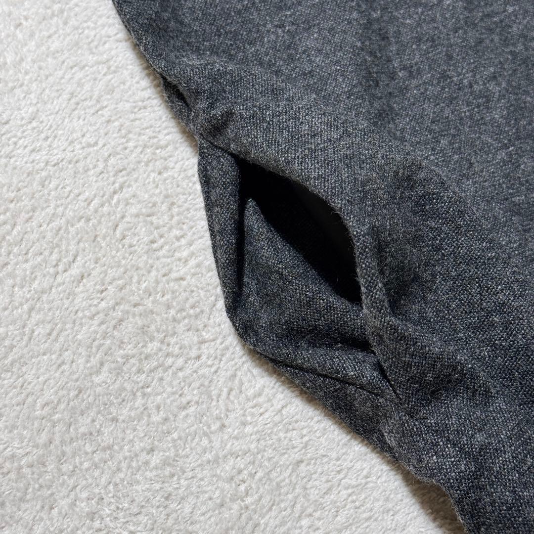 ミズイロインド ウール混ボックスワンピース ロング コクーン