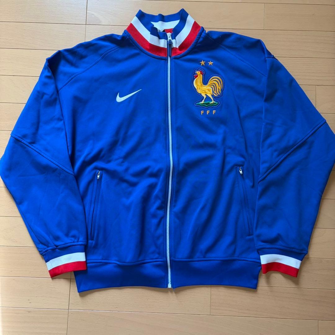 新品 NIKE ナイキ フランス代表 アンセムジャケット 2024 ブルー M NIKE フランス代表 2024 Dri-FIT アカデミープロ アンセム ジャケット