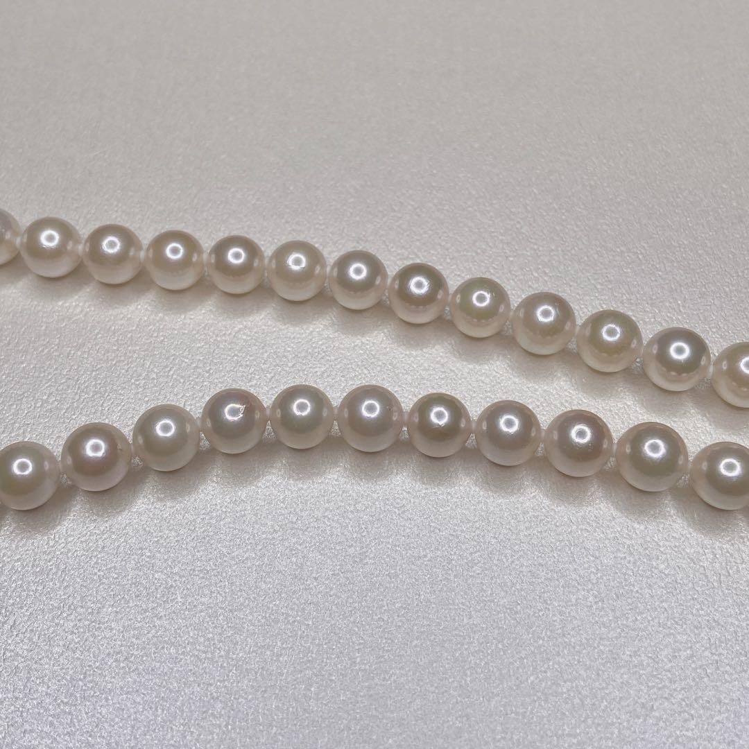 【花珠】 あこや真珠 約8.5〜9.0mm 大珠 パール ネックレス 鑑別書