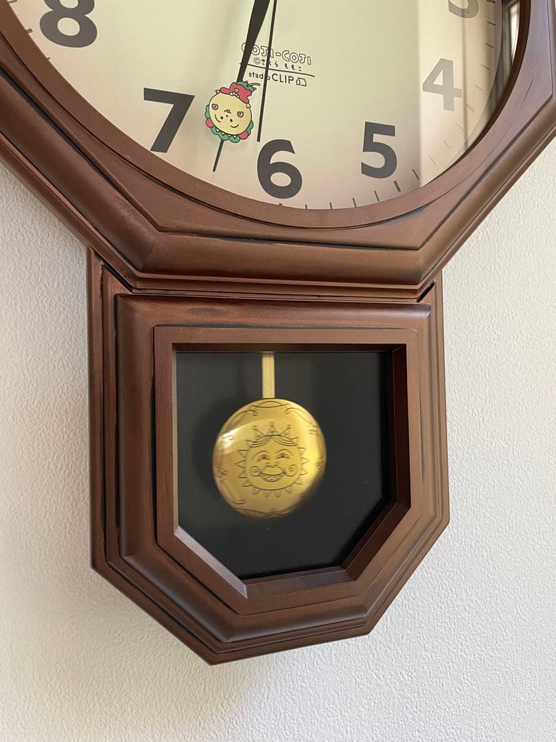 美品】studio CLIP コジコジ 振り子時計 COJI-COJIコラボ - メルカリ