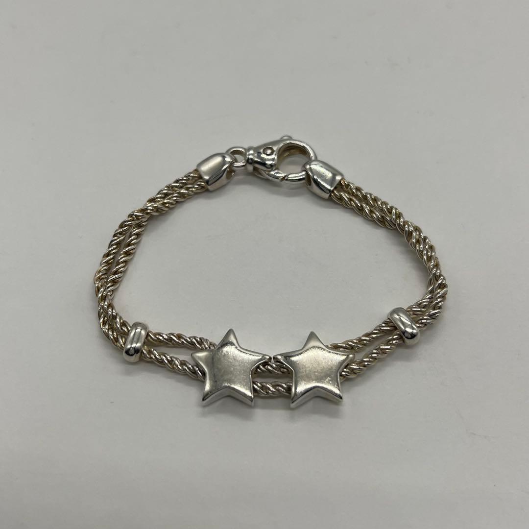 ティファニー TIFFANY ダブルロープ ダブルスター ブレスレット SV