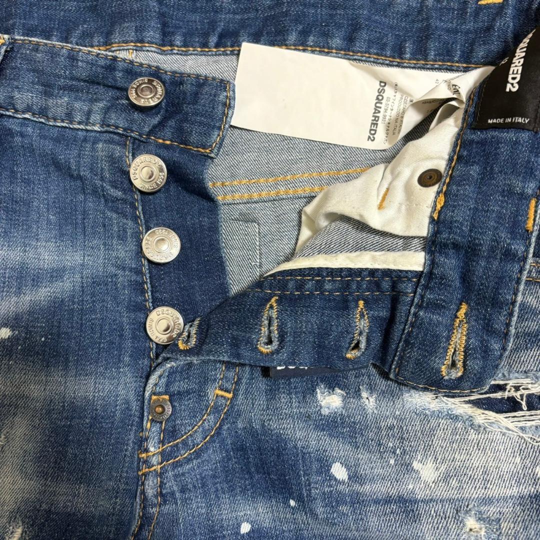 井上尚弥着用モデル DSQUARED2 スケータージーンズ ダメージデニム42