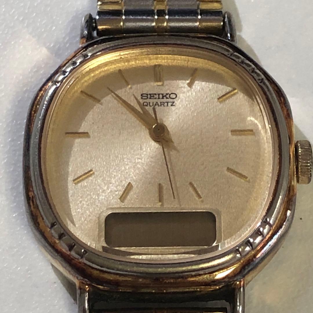SEIKO クォーツ 腕時計 ゴールド シルバー - メルカリ