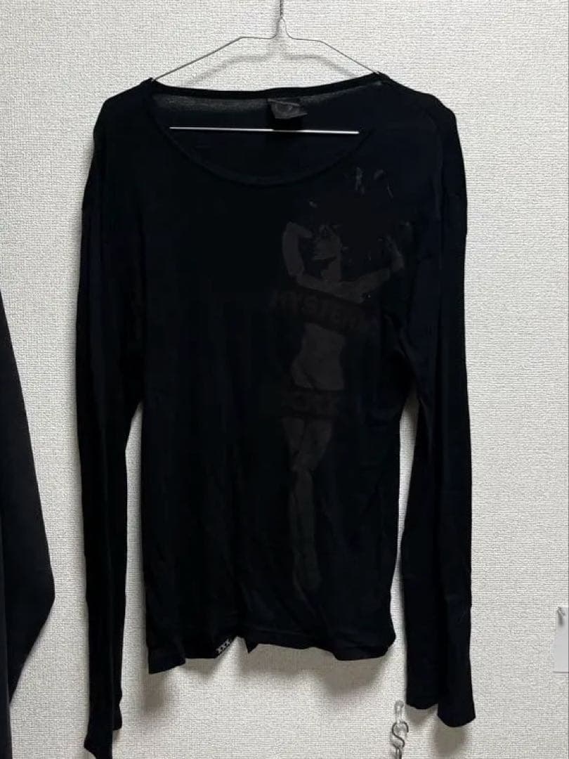 着画有 90s 00s ヒステリックグラマー XXX 長袖カットソー ロンT