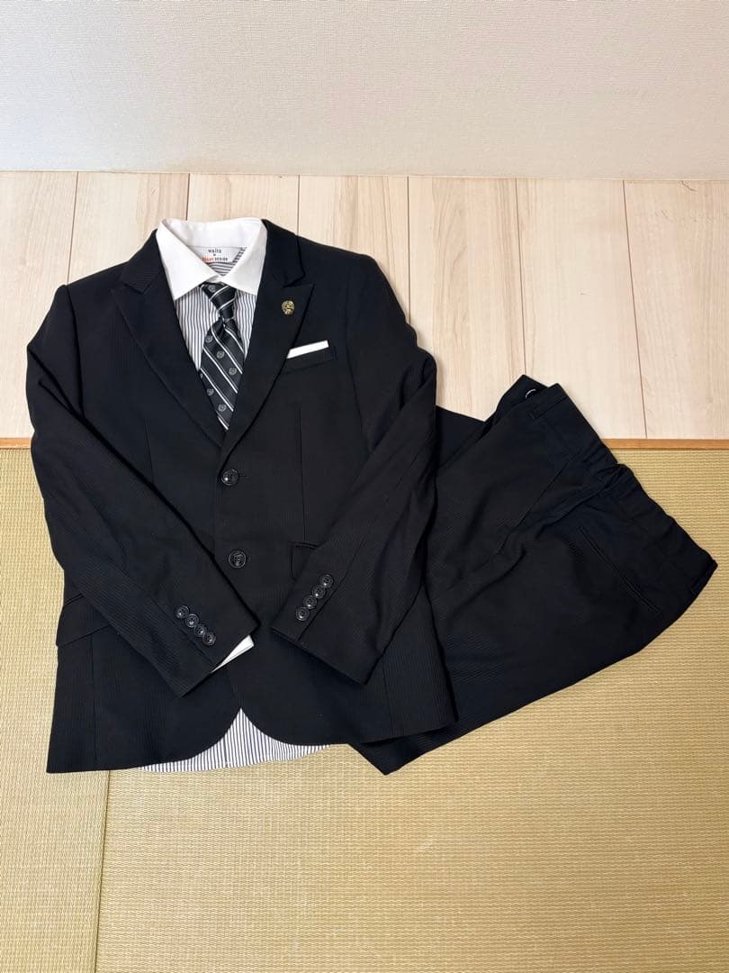 5点セットwalts by BEAMS DESIGN　男の子　スーツ　160 waltz by BEAMS DESIGN ライトネイビースーツ キッズ 男の子 ビームス