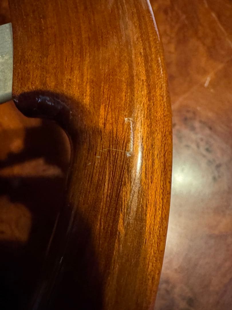 旧車にcomusa italy ウッドステアリング 直径33cm一応ジャンクにて 旧