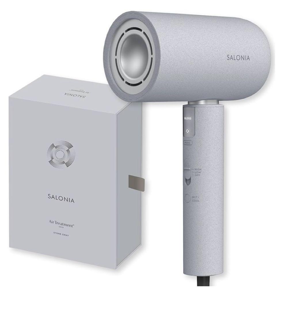 512456 SALONIA サロニア エアトリートメント ドライヤー　グレー fd287f0e31f856d77b72f046093174