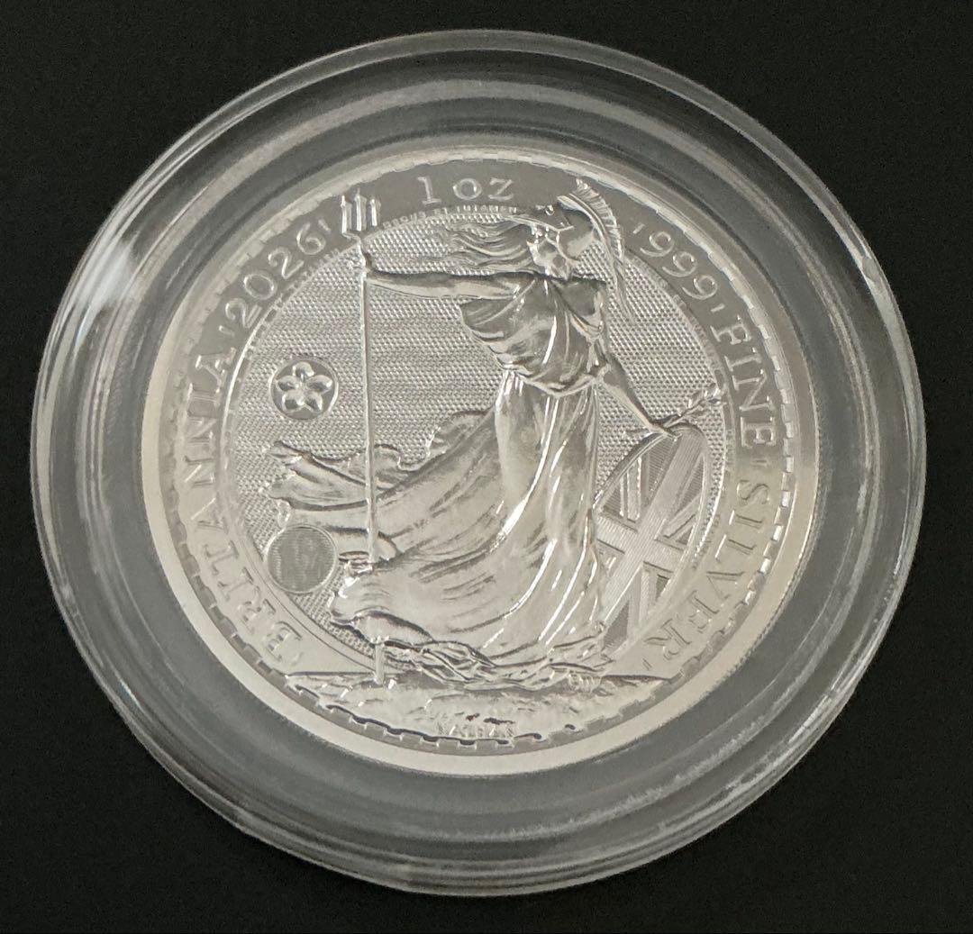 日本限定 桜ブリタニア イギリス 2026 ブリタニア 1オンス 銀貨 白銀桜