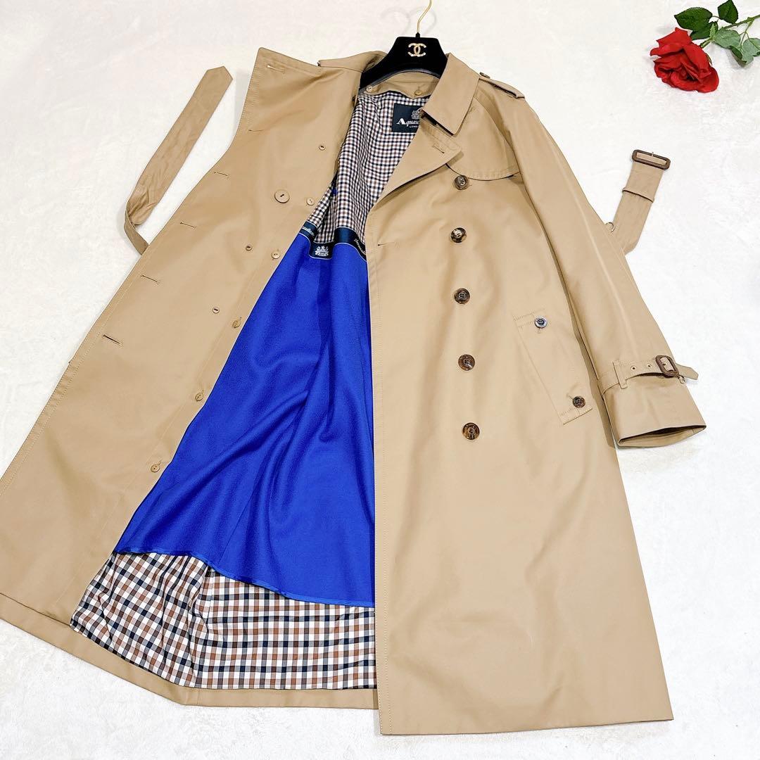 新品同様✨ アクアスキュータム トレンチコート ベージュ ライナー 10