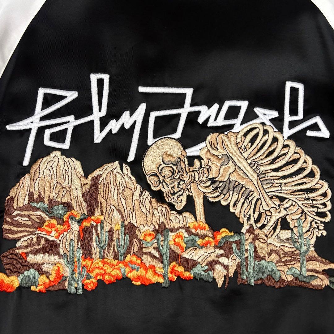 パームエンジェルス 20AW スカジャン ブルゾン スカル刺繍 黒M