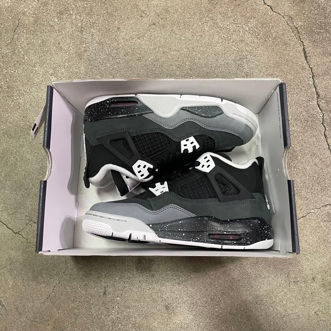 Nike GS Air Jordan 4 Retro \"Fear\" 23㎝