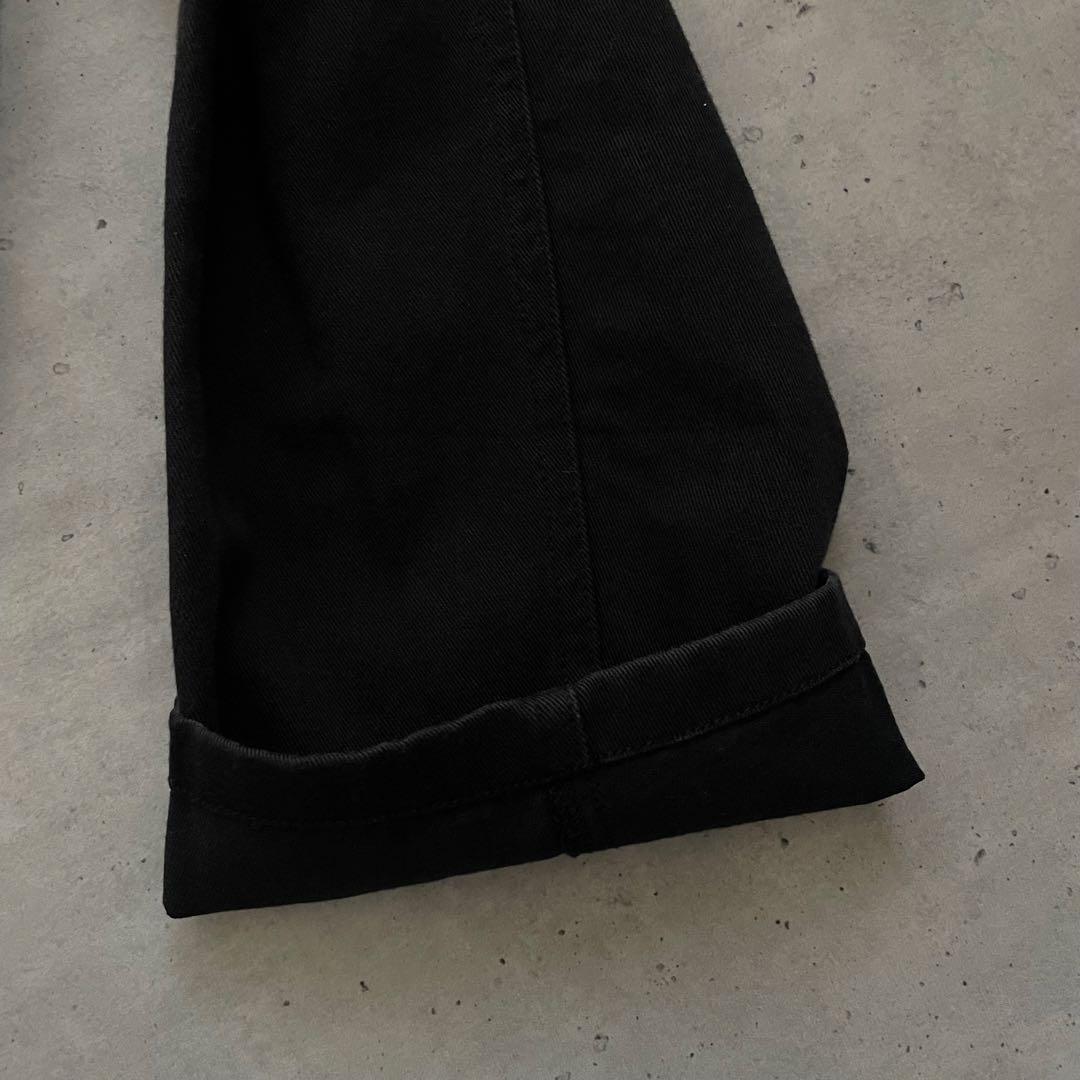 90s フランス製 agnes b. コットン カバーオール ジャケット 黒 2