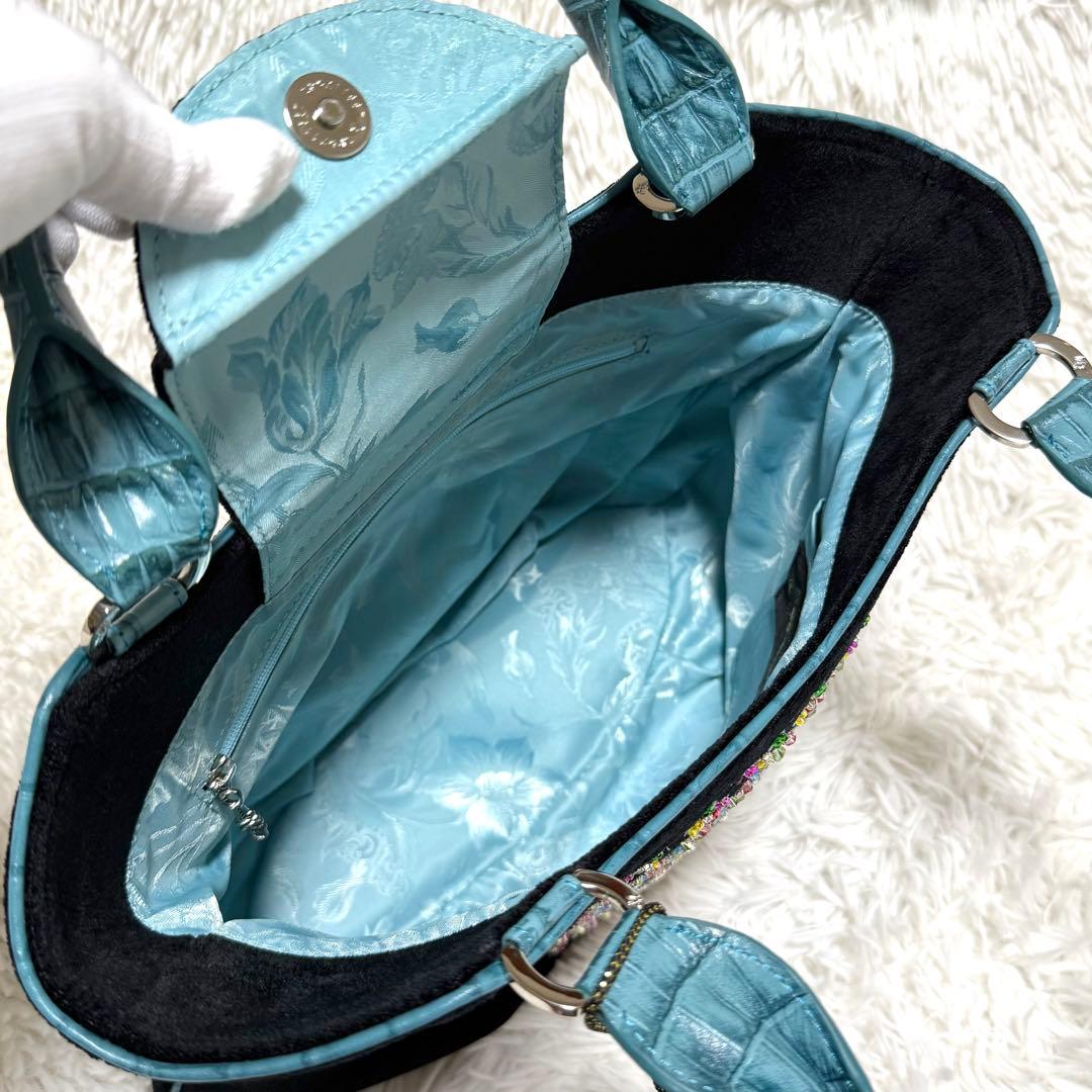 新品タグ付 シンクビー ノートルダム バッグ ブルー トートバッグ