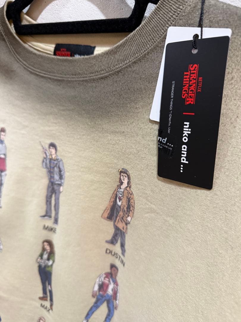 STRANGER THINGS コラボ ロングTシャツ Lサイズ ニコアンド