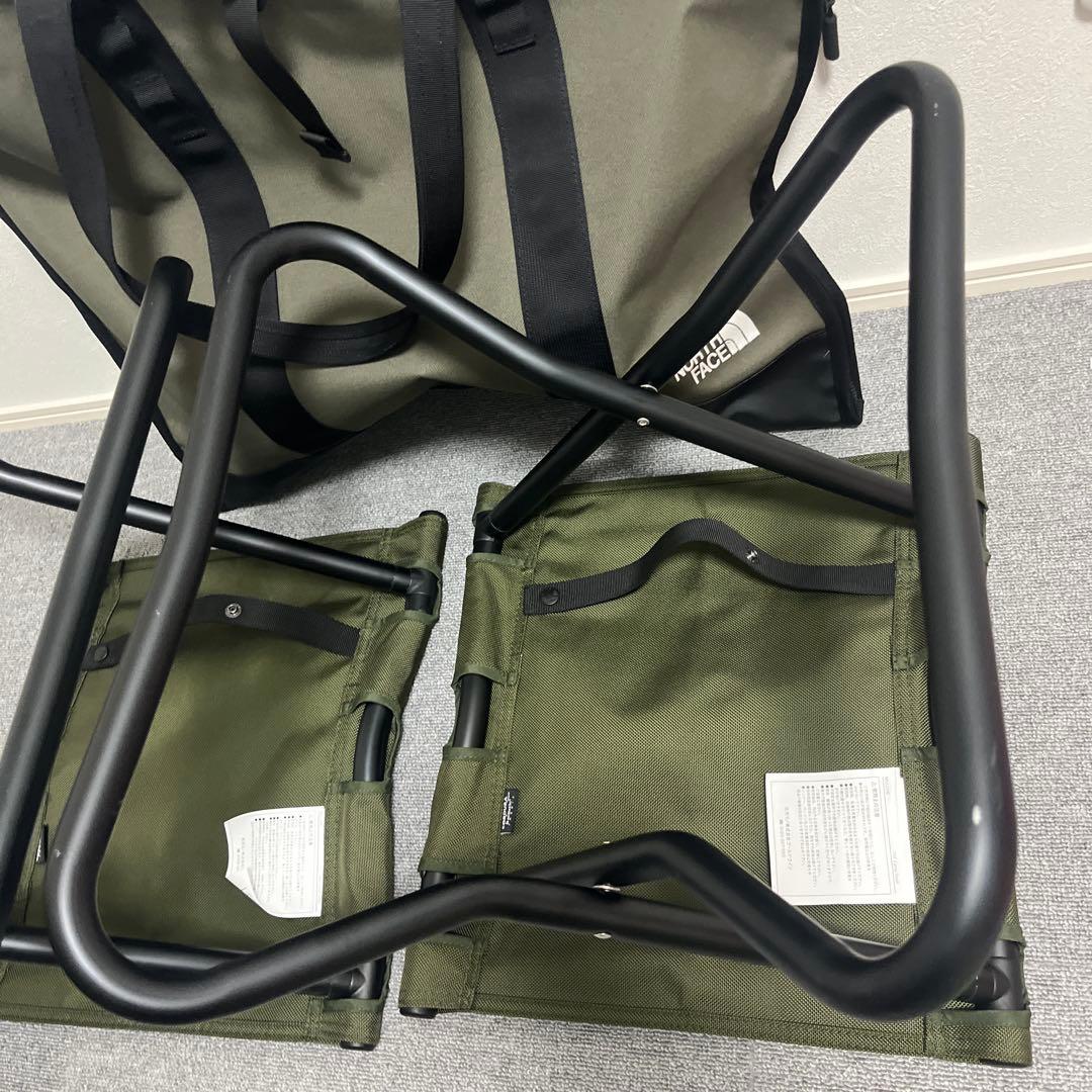 美品、使用回数1回】THE NORTH FACE フットレスト 2個オリーブの通販