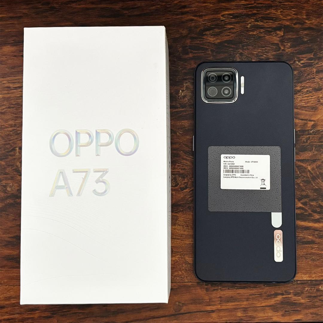 美品】OPPO A73 ネイビーブルー 64GB クリアケース付き - メルカリ