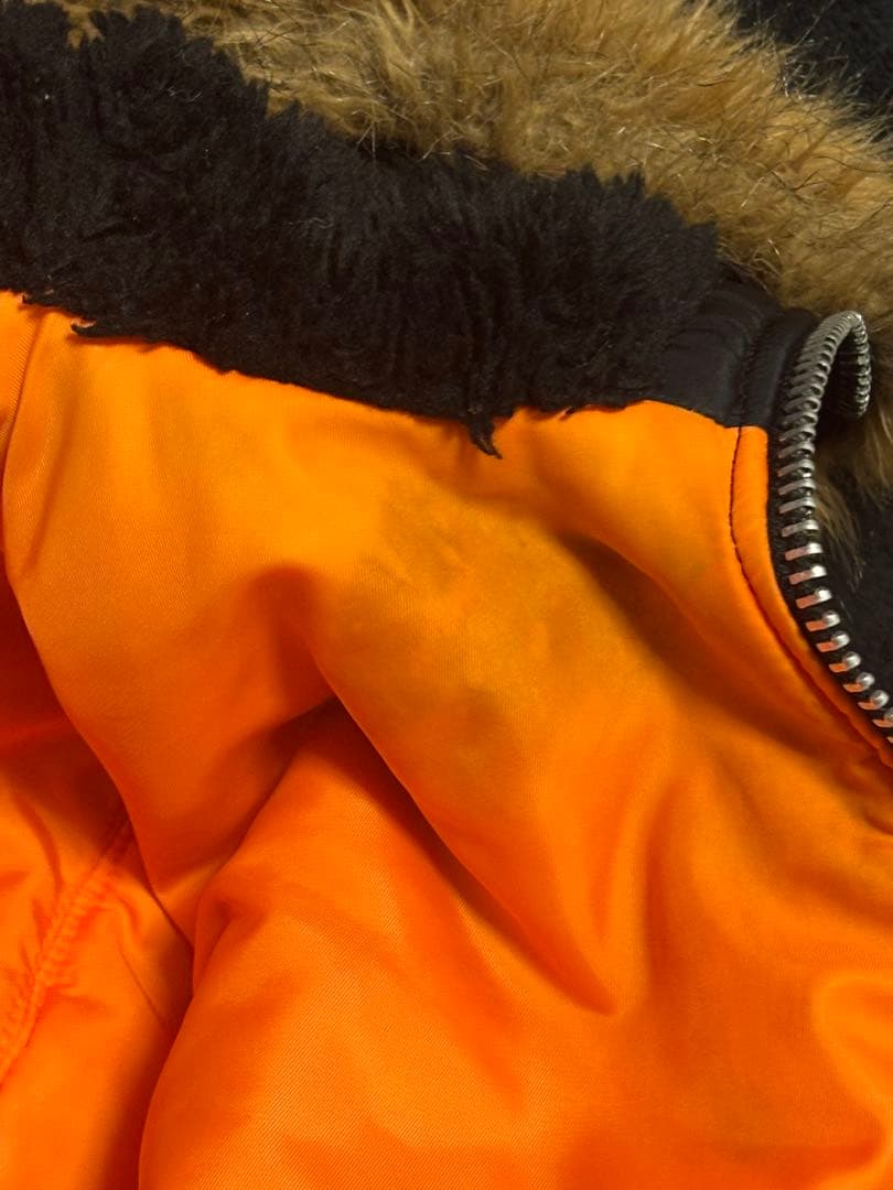 希少 Alpha アルファ ma1 × n2b ファーフード ブラック 黒 L - メルカリ