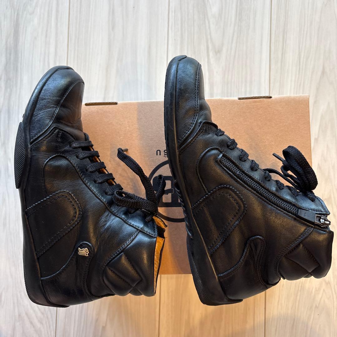 BENESU ベネシュ ブラックレザーブーツ 23cm