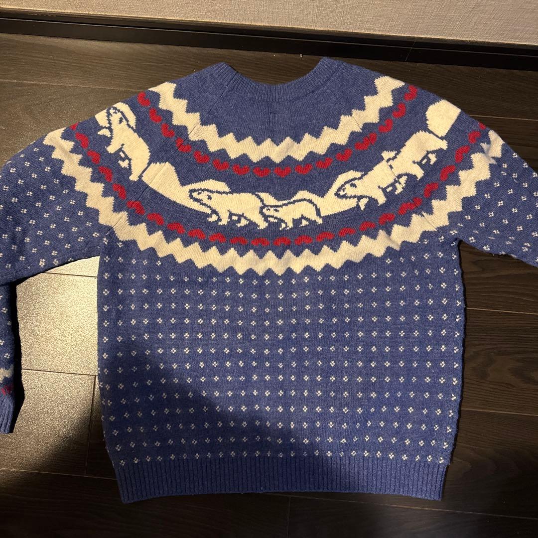 Human made ヒューマンメイド ニットセーター シロクマ ブルー m