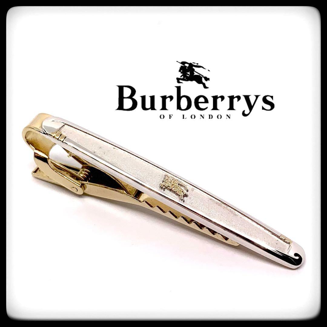 バーバリー ネクタイピン シルバー ホースロゴ 大人気 ハイブランド